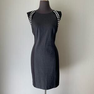 Michael kors sz‎ 10 cut out studded sheath dress